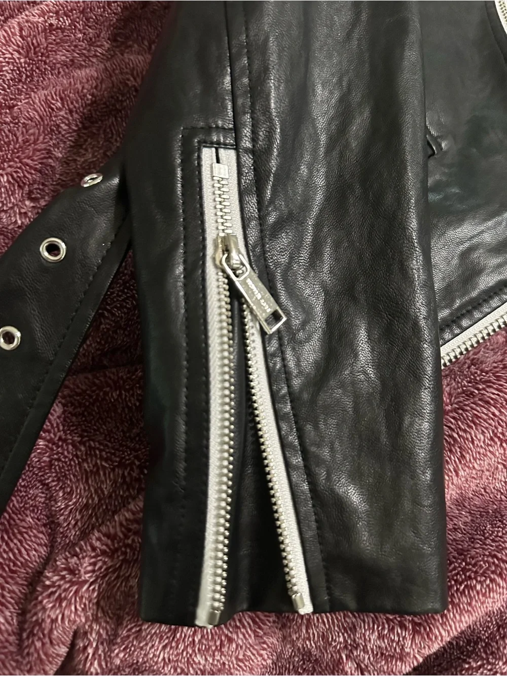 Michael Kors Leather Moto Jacket NWOT